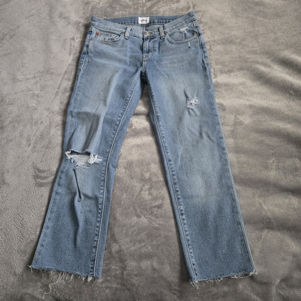 Hudson Jeans Light Blue Straight Leg Denim